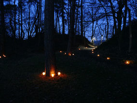 Waldadvent in der Fatima-Grotte (Foto: Karl-Franz Thiede)